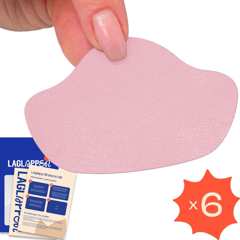 Laga skons hälkappa - Självhäftande laglappar - Rosa
