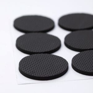 Runda möbeltassar svart EVA skum