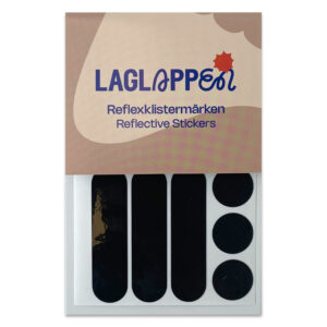 Svarta reflexklistermärken