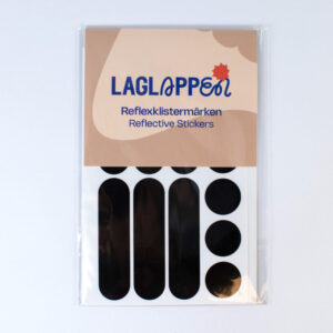 Svarta reflexklistermärken
