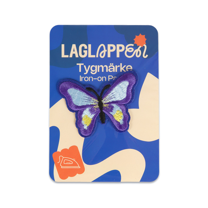 Fina fjärilar - Tygmärke - Violett