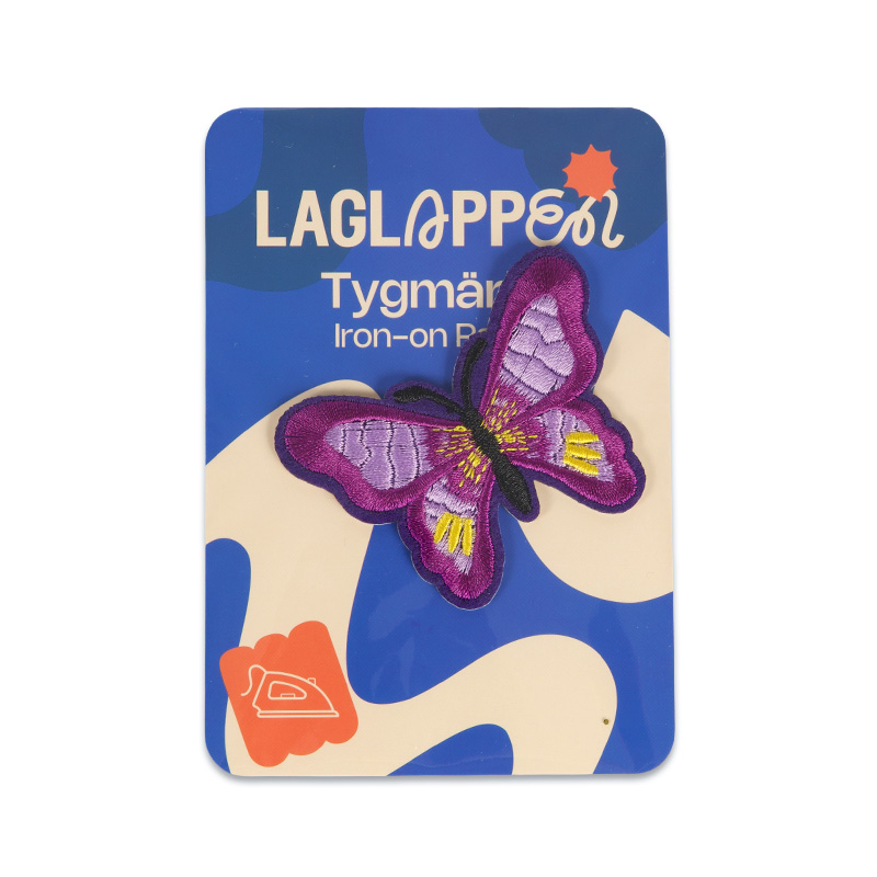 Fina fjärilar - Tygmärke - Lila