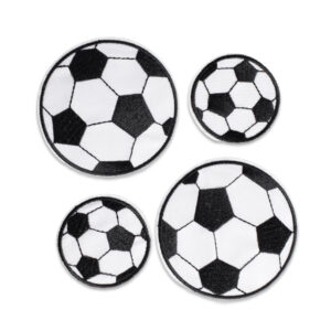 fotbollar tygmärken stryka-fast