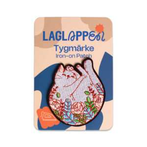 sovande katt tygmärke